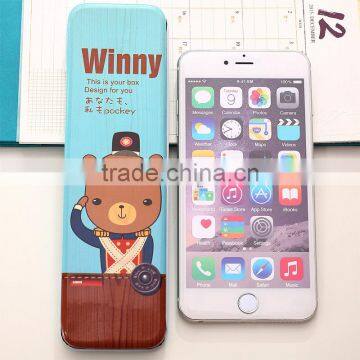 Factory Wholesale Metal Pencil Case Rectangular Cartoon Metal Tin Case photo-2