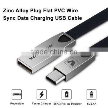 Voxlink 2017 New 5V 1A Zinc Alloy Flat Fast Charging Data Sync Usb Cable for IPhone 6 6s Plus 5s 5 IPad Mini/Samsung/HTC photo-4
