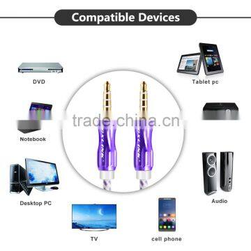 VOXLINK 1m/2m/3m/5m/8m/10m 3.5mm to 3.5mm Aluminium Jack Aux Stereo Audio Cable Male to Male Extension Cable photo-5