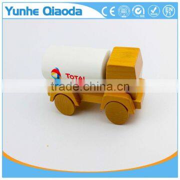 wood toys oil tank toy for kids,Education city games wooden car model toy