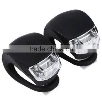 2pcs Portable Bicycle Lights Bike Head Front Rear Wheel LED Cycling Silicone Warning Flash Light photo-2