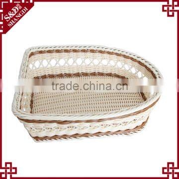 Handmade Weaving PE Rattan Fancy Hollow Side for Hotel Shoe Storage Box photo-4