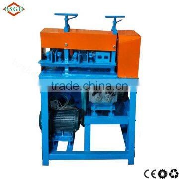 AUTO scrap wire debarker/ Cable wire stripping machine/electric wire skin peeling machine