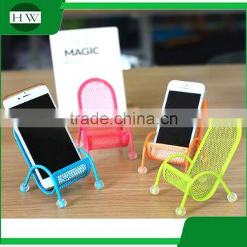 creative colorful chair shape desktop mobile phone stand holder