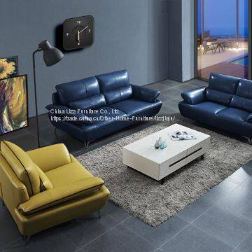 Modern Sofa Set Colorful Sectional Leather Sofa photo-3