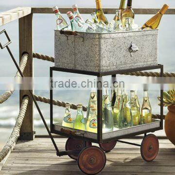 Decorate home and garden Metal planter | Galvanized beer ice tub Planter