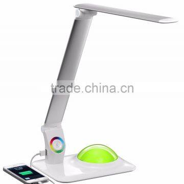 New Fancy Eye Protect Energy Saving LED Table Lamp, Aluminum Alloy Folding Office Multi-functional Color Changing Reading Lamp