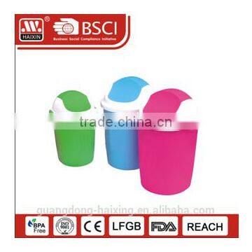 Plastic wastebasket /Plastic garbage bin 2.7L/6L