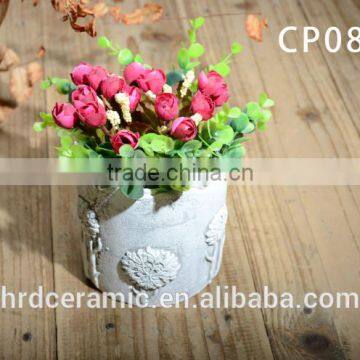 Unique Design Pot Cement Flower Pot for Plant Garden Pot photo-5