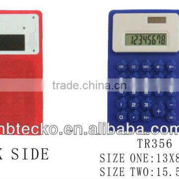 Fashion design foldable silicon desk 8 digit calculator