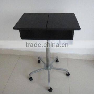 Adjustable Rolling Portable Mobile Computer Notebook Desk Stand Laptop Table photo-2