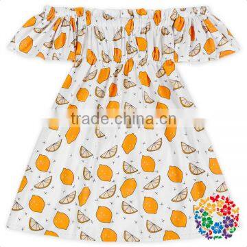 Little Girls Summer Ruffle Off Shoulder One-Piece Dresses Beach Party Prom Halter Dress photo-4