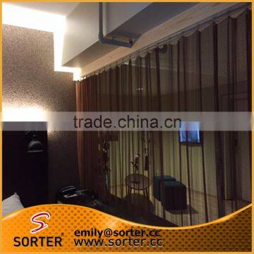 High quality interior decorative metal wire mesh door/window curtains for hotel