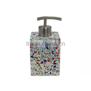 Concrete Bath Lotion Accessories Mosaic Glass Lotion Dispenser