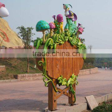 Large Logo Fiberglass Sign Board for Zoo or Theme Park photo-5