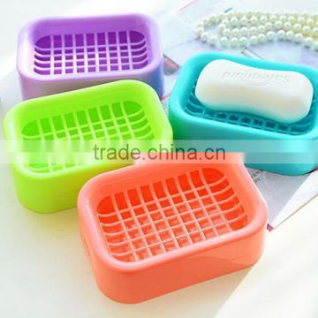 plastic soap dish with drain soap case