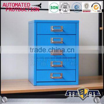 Corlorful High Gloss IK Free Standing 5 Drawers Small Storage Cabinet on Table Top photo-3