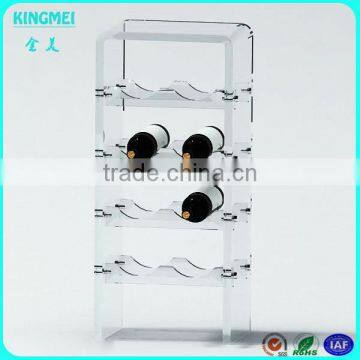 Round Black Acrylic Single Wine Bottle Display Holders Plexiglass Red Wine Cup Displays Buy 5pcs Cup Rack Wholesale photo-2