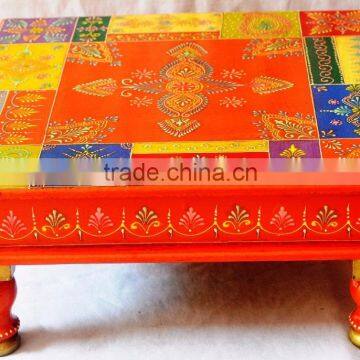 Indian Crafted Hand Painted Wooden Bajot photo-2