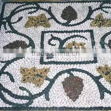 Garden Decoration Colorful Mosaic Pebble Tiles