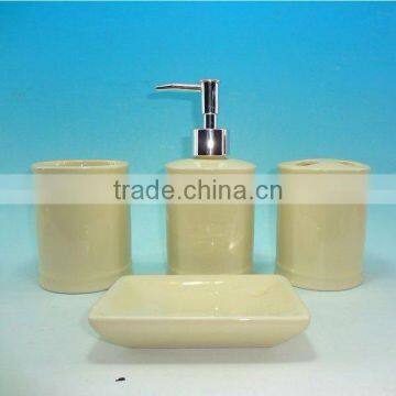 2012 hot sale Ivory 4pcs ceramic sanitary ware