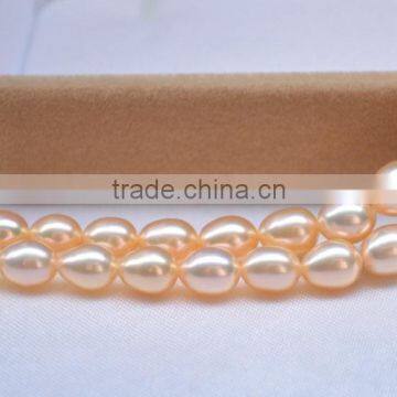 5-6mm Rice Shape Freshwater Pearl Bracelet photo-2