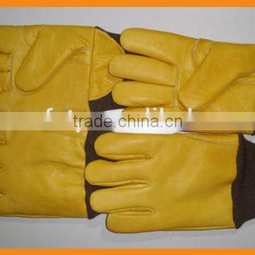 Insulated Cow Leather Winter Work Gloves photo-3