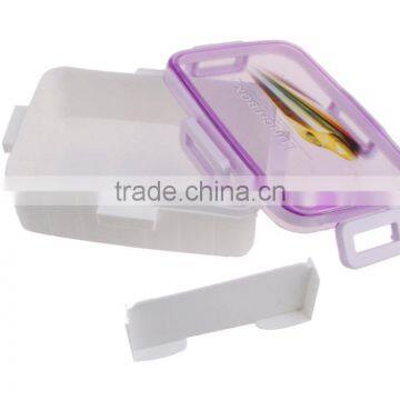 Plastic Rectangular fresh preserving Lunch Box With Lock bento box