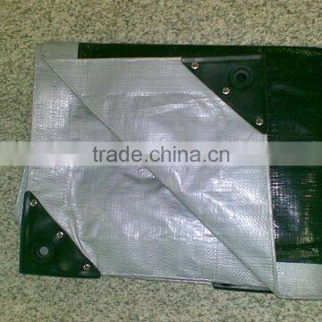 Tarp Heavy Duty Tarp Water Proof Plastic Cover Dust Resistant Outdoor Cover Silver Black photo-2