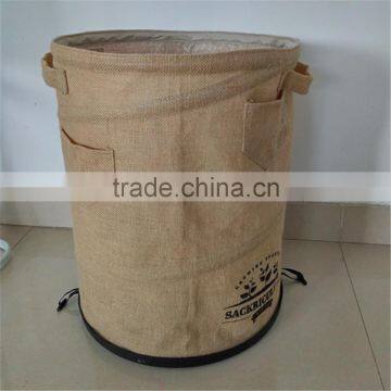 jute pop up garden bag