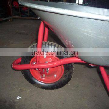 Pneumatic Wheel Wheel Type and Metal Tray Material Heavy Duty Construction Garbage Wheelbarrow