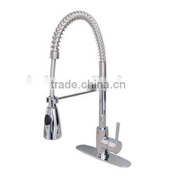 Single handle kitchen faucet with Spring Spout