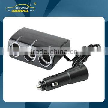 2015 CE Approval LED Car Charger Cigarette Lighter Adapter 4 Socket for iPhone , Tablet