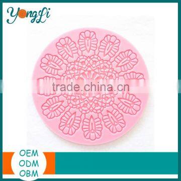 Soft Silicone Embossing Lace Wedding Cake Mat
