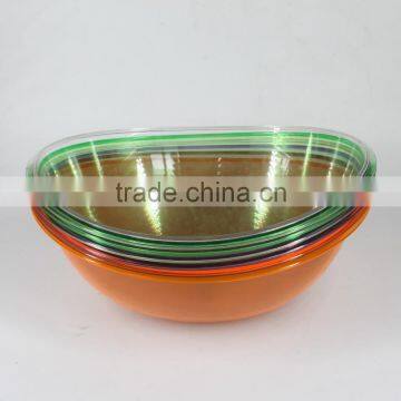 Colour Transparent Plastic Salad Bowl photo-6