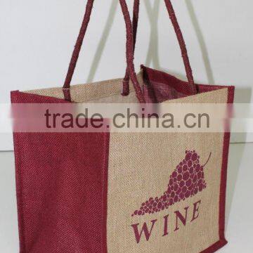 Supermarket Non Woven Wine Shopping Bag Can Custom Logo Printed Promotion photo-2