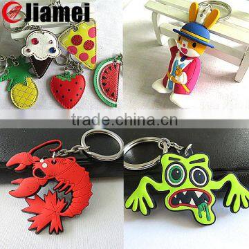 Beautiful keychain design custom your own rubber material emoji key chain