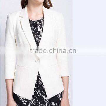Newest Design Lady Suit ,high Qualiy Business Suit Tuxedo for Women ,3/4 Sleeve Suit Fabric for Wholesale photo-5