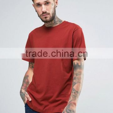 Hot Sale Custom Logo Short Sleeve Crew Neck Plum Men's Breathable 100% Organic Cotton Jersey Casual Blank Design T-Shirt