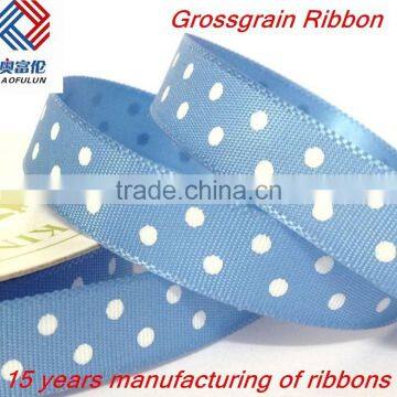 High Quality Polka Dot Printed Grosgrain Ribbon photo-2