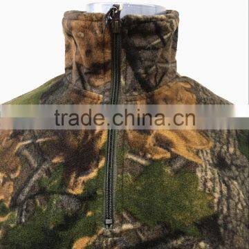 1 4 Zip Pullover Style 100%polyester English Oak Fieldman Fleece Pullover for Mens