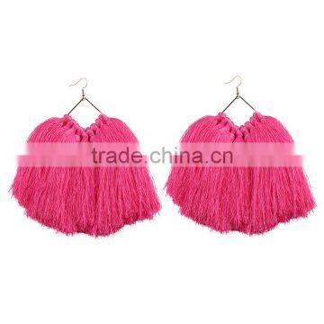 Bohemian Jewelry Big Long Tassel Dangle Earrings Accessories for Women photo-6