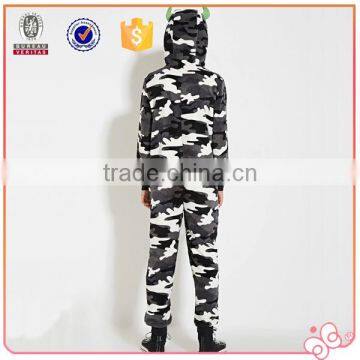 2016 Flannel Camouflage Printing Boy Animal Winter Jumpsuit Pijamas Kids photo-2