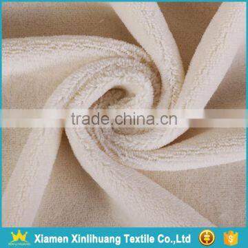 High Quality Colored 100 Polyester Knitted Coral Fleece Blanket Fabric photo-3