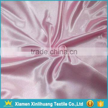 Hot Selling Cheap Pink Color 100% Polyester Breathable Satin Fabric