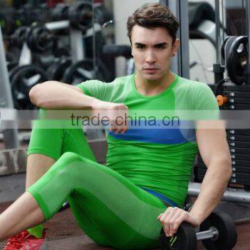 Customize Personal Brand Logo Contrast Color Gym T Shirts for Men
