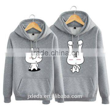 Boys member cute cartoon images printed korean style lovers fleece hoodies black white red hoodie plus size