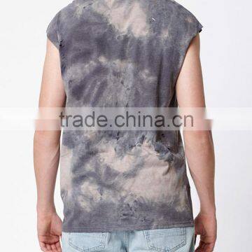Top Sleeve Destroyed Muscle Tank Top for 2017