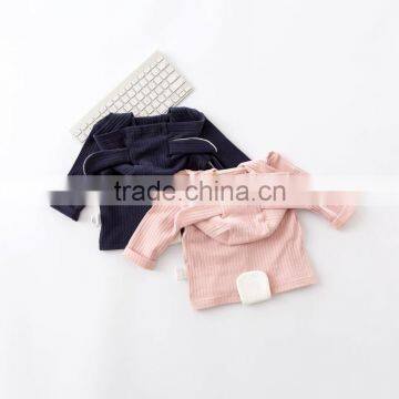 0-3 Years 2017 Hot Wholesale Cotton Autumn Full Sleeves Solid Color Baby Coats photo-2