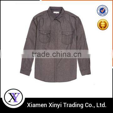 Fashion design new pattern heavy cotton men branded formal shirts
